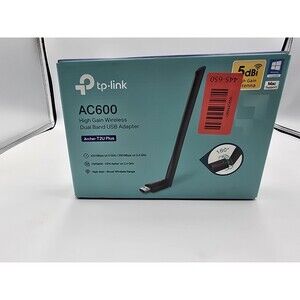 NEW TP-Link AC600 High Gain Wireless Dual Band USB Adapter Archer T2U Plus